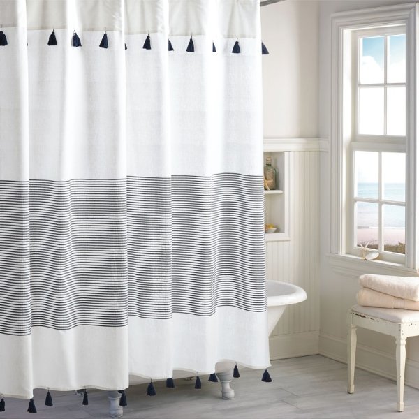 Panama Stripe Shower Curtain