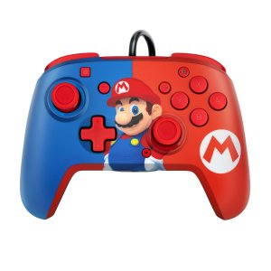 PDP Faceoff Deluxe Plus Audio Wired Controller Power Pose Mario for Nintendo Switch | GameStop