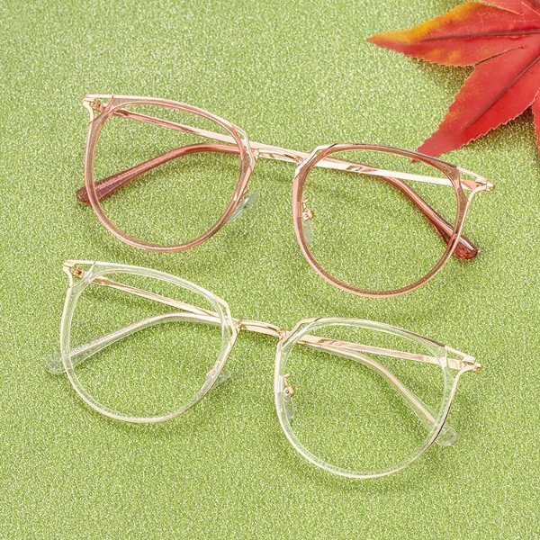 Jessica 时尚镂空猫眼款眼镜 3色可选