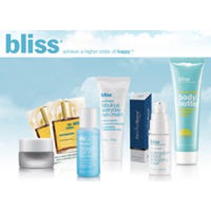 with any Purchase of $75 or More@Bliss