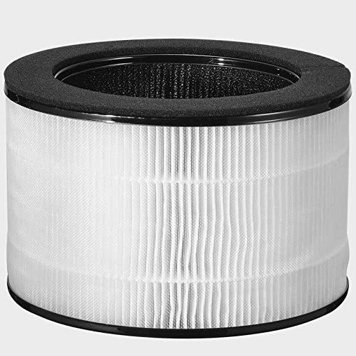 Air Purifier Replacement Filter, H13 True HEPA Filter, Captures 99% 0.03 micron Particles, For Smoke, Dust, Pet Dander, Black