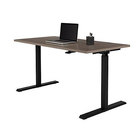 Realspace® Magellan Pneumatic Stand-Up Height-Adjustable Desk, Gray Item # 119694