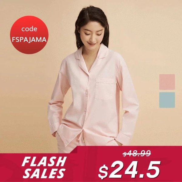 【Flash Sale】Women's 100% Cotton Pajama Set