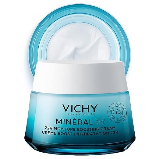 Mineral 89 Fragrance Free Cream, 72H Moisture Boosting Lightweight Cream | Hydrating Face Moisturizer with Hyaluronic Acid and Niacinamide | Suitable for All Skin Types