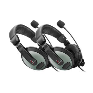 2 Pack Of Etekcity Professional Stereo Headphone with Mic Microphone for Computer