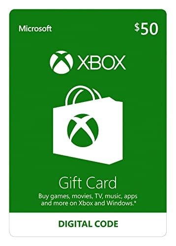$50 Xbox 数字礼卡