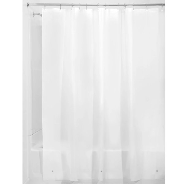 Frost Waterproof PEVA Bathroom Shower Curtain Liner - 72" x 72", Frost