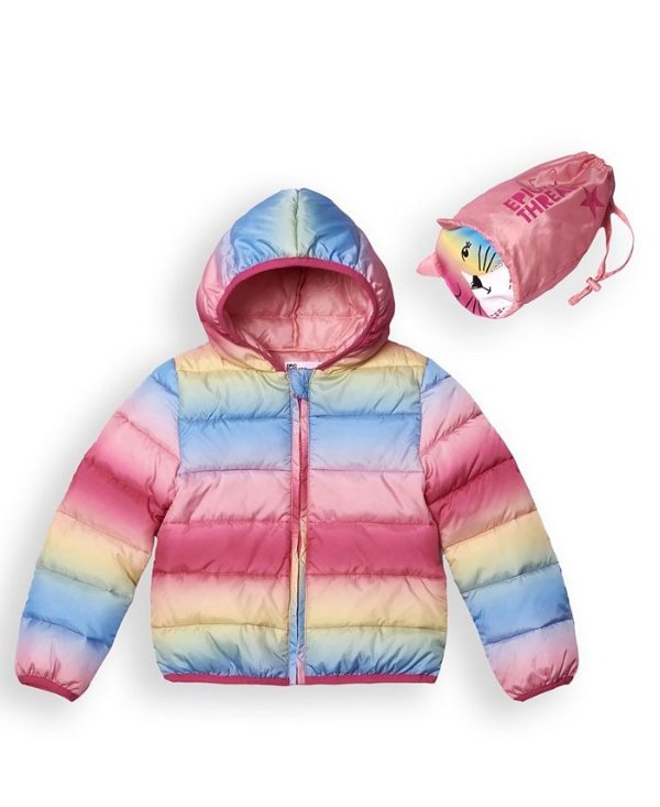 Toddler Girls Water-resistant Packable Pals Jacket
