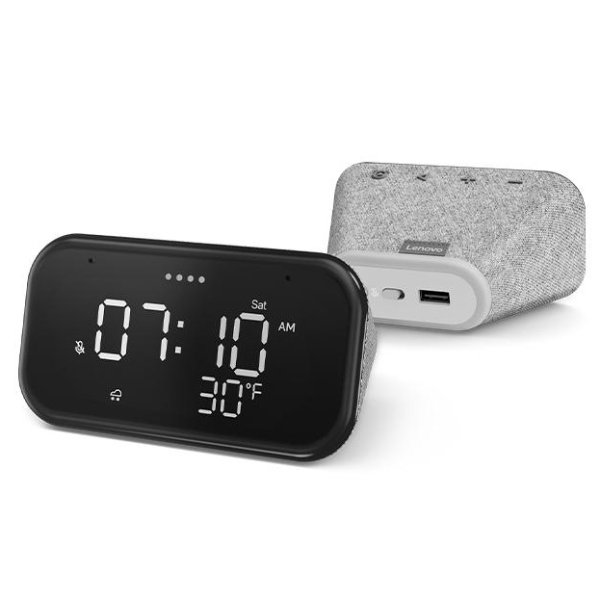 Smart Clock Essential Soft Touch Gray