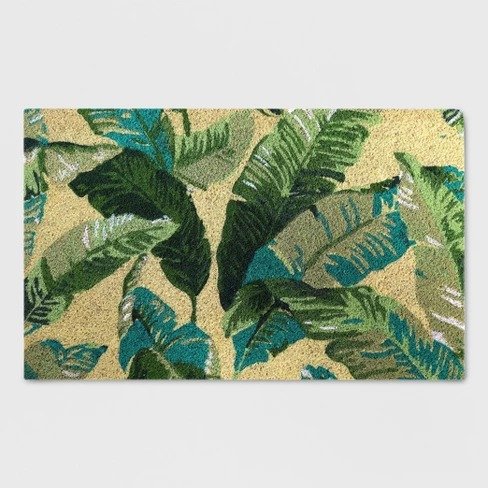 18" x 30" Vacation Tropical Outdoor Doormat Green - Threshold&#153;