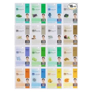 Dermal Korea Collagen Essence Full Face Facial Mask Sheet 16 value pack
