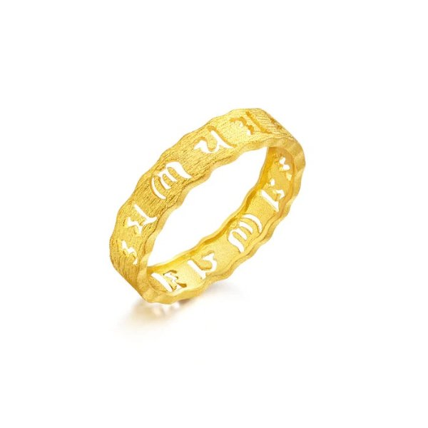 Cultural Blessings 'Om Mani Padme Hum' 999.9 Gold Ring | Chow Sang Sang Jewellery eShop