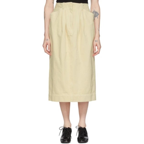 Off-White Denim Baggy Skirt