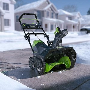 Today Only: Save on Greenworks Snow Throwers