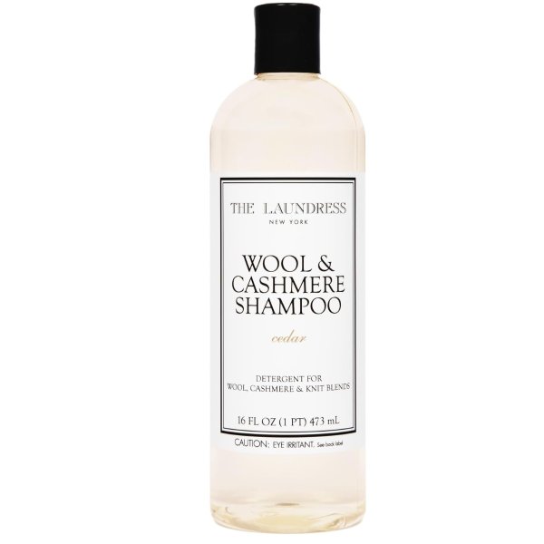 The Laundress Wool & Cashmere Shampoo, Double Concentrated, Cedar Scent, Wool Detergent, Wool Wash, Cashmere Shampoo, 16 Fl Oz