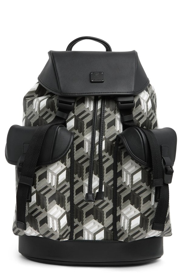 Cubic Monogram Medium Backpack
