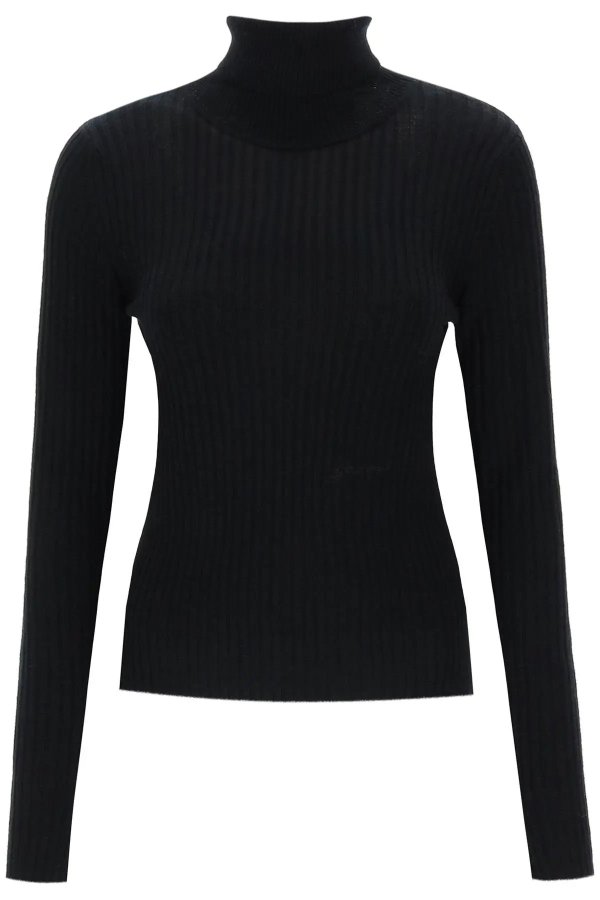 Turtleneck sweater with back cut out Ganni
