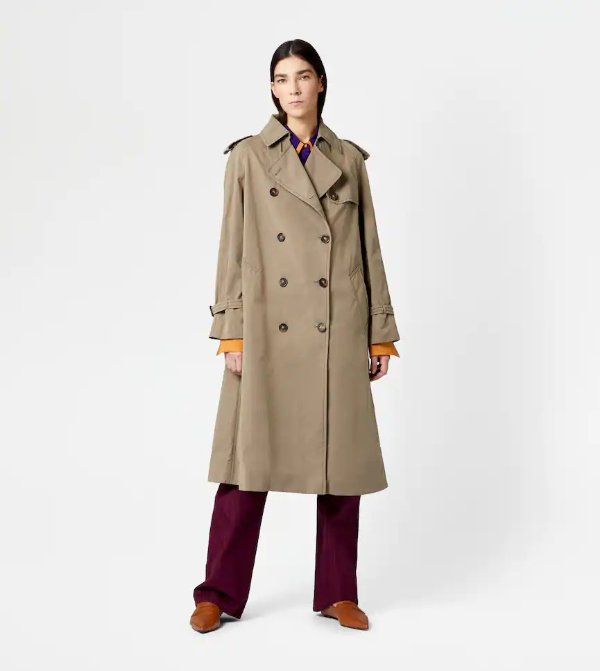 Trench Coat With Removable Yoke - BEIGE