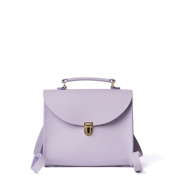 Poppy Backpack in Leather - Parma Violet Matte