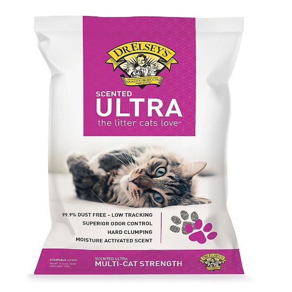 Dr. Elsey's Precious Cat Ultra Clumping Multi-Cat Clay Cat Litter - Scented, Low Dust, Low Tracking