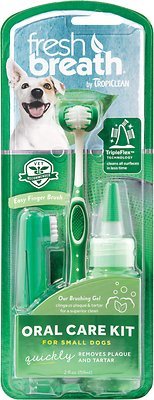 TropiClean Fresh Breath Oral Care Toothbrush Kit, Small - Chewy.com