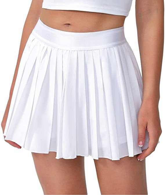 Women's 13in Pleated Tennis Skirt-Flowy Athletic Design,Suitable for Golf, Skater, Running Sports