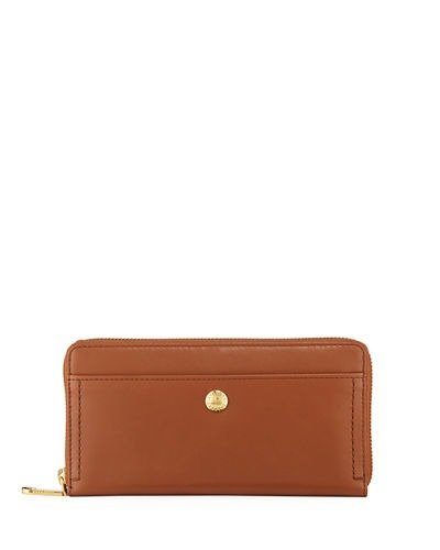 Benson Zip-Around Continental Leather Wallet