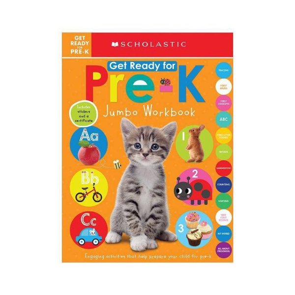Get Ready for Pre-K Jumbo Workbook - by Scholastic Inc. & Scholastic Early Learners (Paperback)