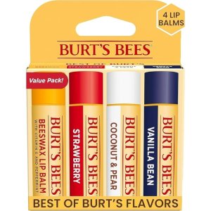 Burt's Bees 4 Lip Balm Jingle Balms Set