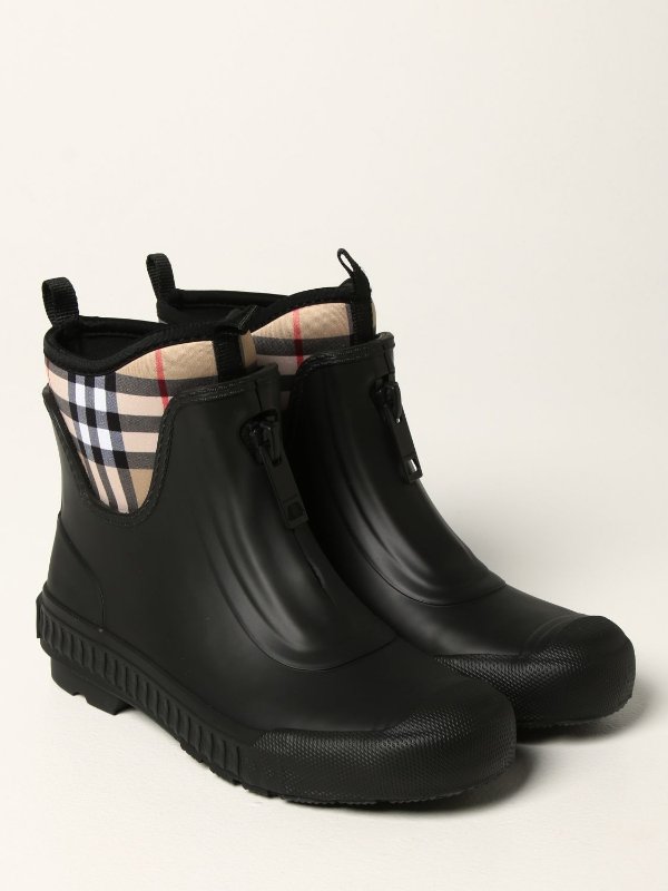 rubber ankle boots