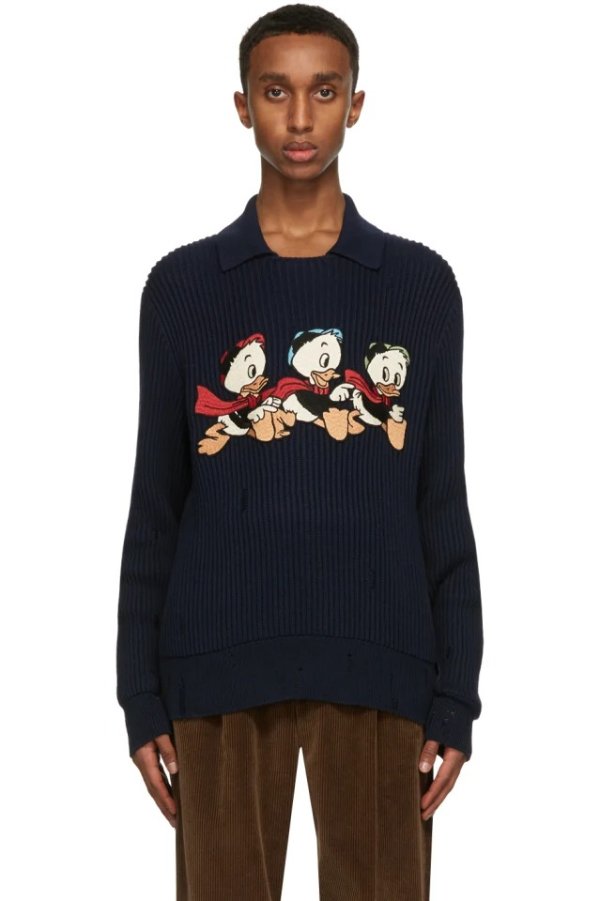Navy Disney Edition Donald Duck Sweater