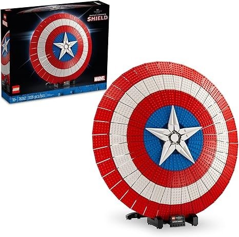 Marvel Captain America’s Shield 76262 Model Kit for Adults, Collectible Replica of Captain America’s Iconic Shield, This Disney Marvel Building Set for Adults Makes a Great Graduation Gift