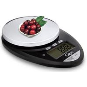 Ozeri Pro II Digital Kitchen Scale in Stylish Black, 1g to 12 lbs Capacity, with Countdown Kitchen Timer
