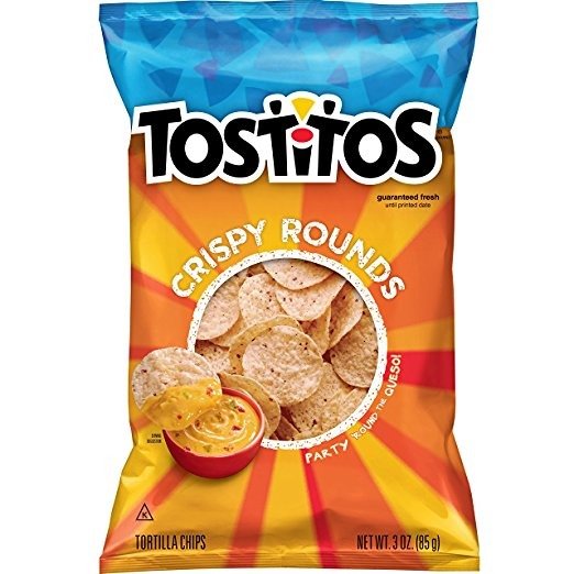 Crispy Rounds Tortilla Chips, 3 Ounce (Pack of 28)