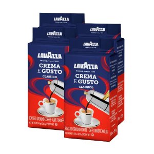 Lavazza Crema E 意式浓缩深度烘焙咖啡粉 8.8oz 4包