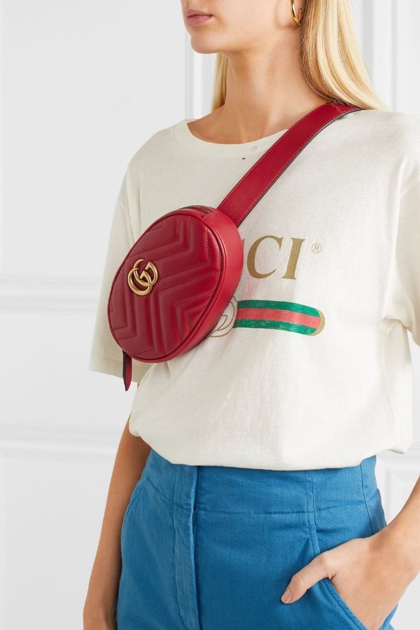 GG Marmont quilted leather belt bag