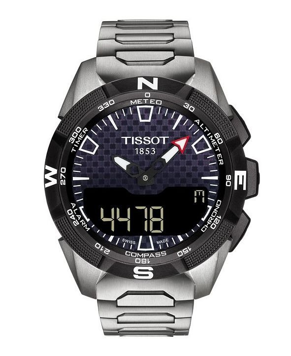 Men's T-Touch Expert Solar II Antimagnetic Stainless Steel Bracelet Watch 45mm