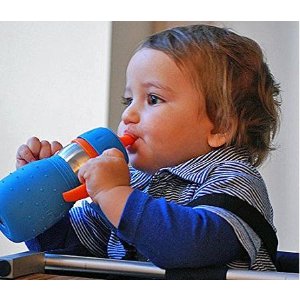 Kid Basix Safe Sippy Cup, The Original Stainless Steel Sippy Cup, Blue, 11oz