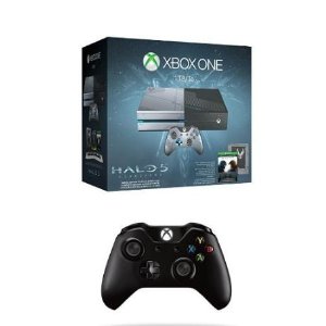 Xbox One 1TB 《HALO 5:守护者》限定版游戏主机套装 +额外无线手柄
