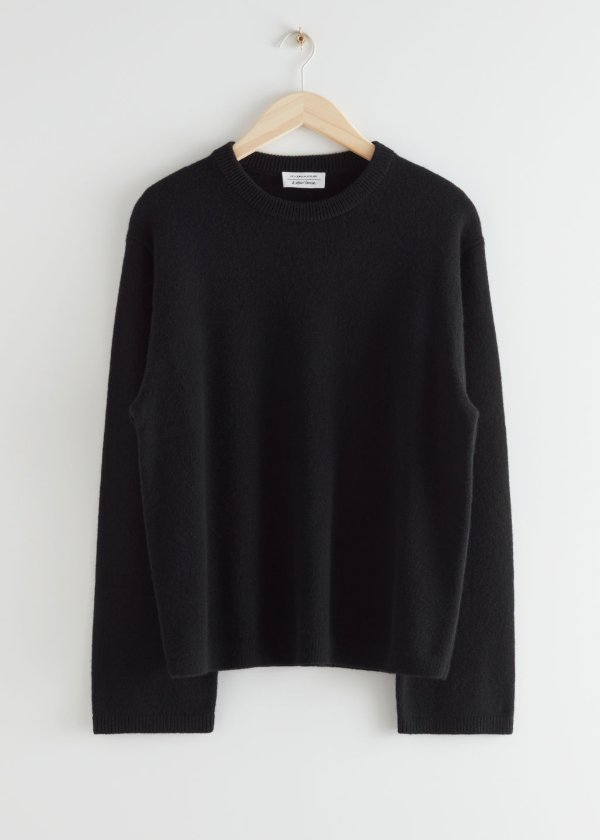 Fuzzy Wool Blend Sweater