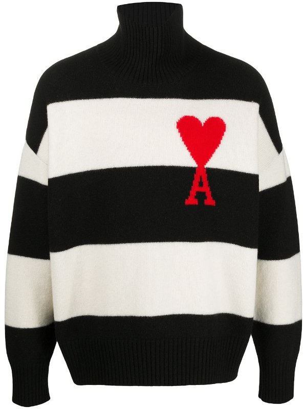 oversized Ami de Coeur striped jumper