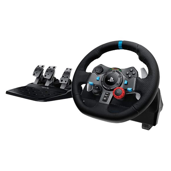 Logitech G29 Dual-Motor Feedback Driving Force Racing Wheel with Responsive Pedals
