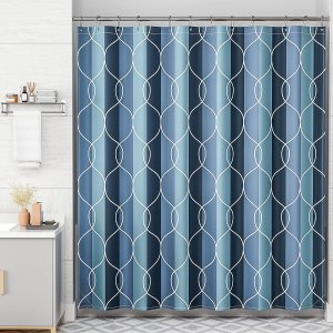 AmazerBath Fabric Shower Curtain Set 72x72 Inches
