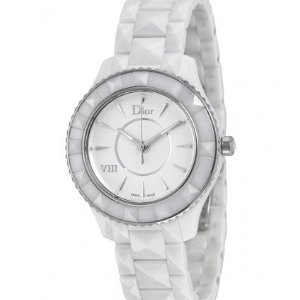 DIOR VIII White Ceramic and Stainless Steel Ladies Watch