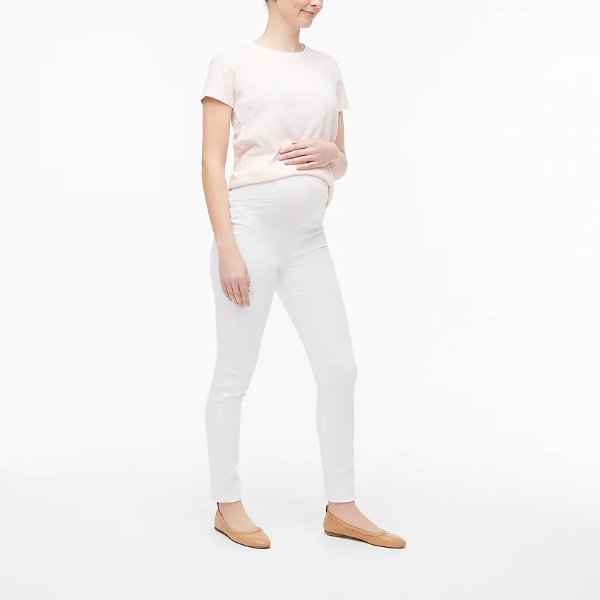Maternity jean in white