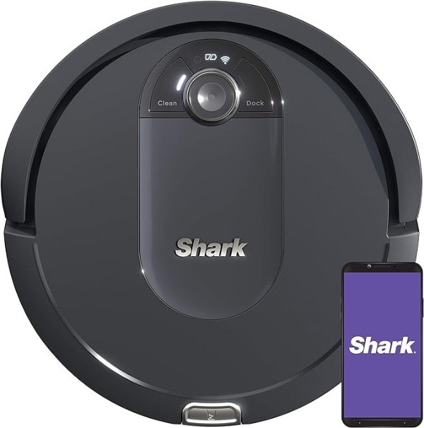 IQ Robot Vacuum AV992 Row Cleaning, Perfect for Pet Hair, Compatible with Alexa, Wi-Fi, Black