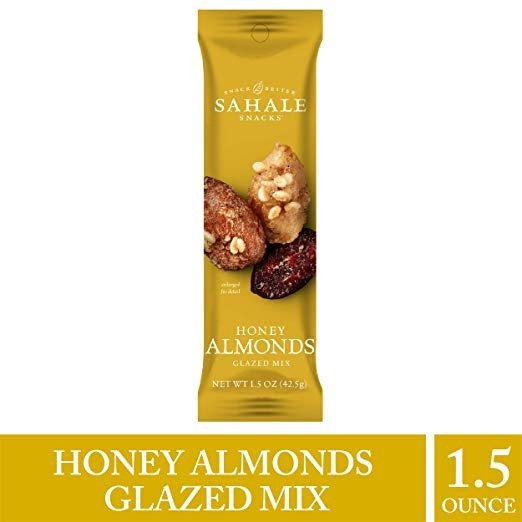 Honey Almonds - Nut Snacks in a Grab 'n Go Pouch, No Artificial Flavors, Preservatives or Colors, Gluten-Free Snacks, 1.5 Ounce (Pack of 9)