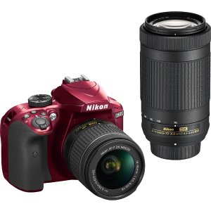 Nikon D3400 机身 + 18-55mm & 70-300mm 镜头 + 相机包