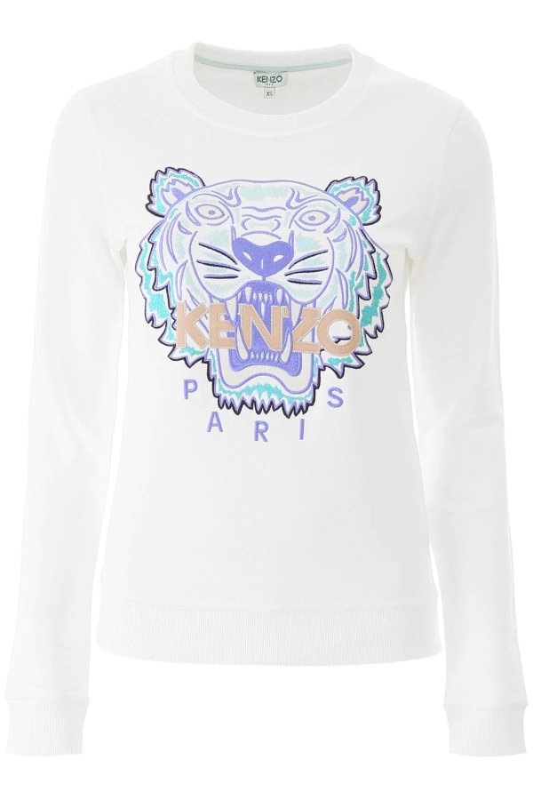 SWEATSHIRT WITH TIGER EMBROIDERY