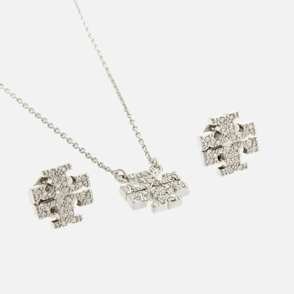 Kira Silver-Tone Necklace and Earrings Set